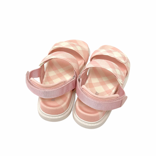 Burberry Peach Classic Caro Patch Sandals