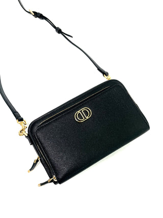 Dior Black Caro Double Pouch