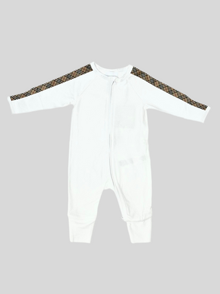 Burberry White Classic 3 Pieces Onesie Baby Gift Set