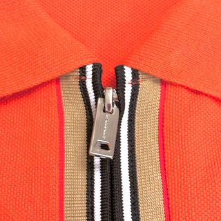 Burberry Orange Icon Stripe Polo Dress