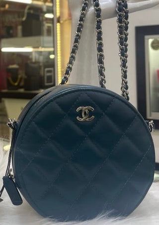 Chanel Round Compartment Clutch Chain