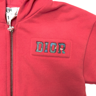 Christian Dior Cardigan Rouge With Brand Logo