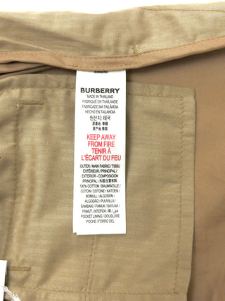 Burberry Beige Horse Embroidered Long Trousers