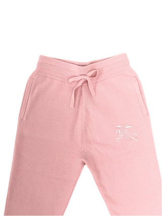 Burberry Baby Pink Cashmere Jogger Pants