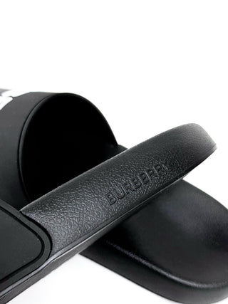 Burberry Black Rubber Slides