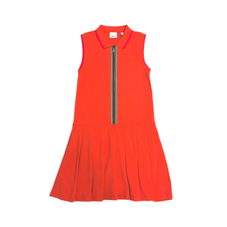 Burberry Orange Icon Stripe Polo Dress