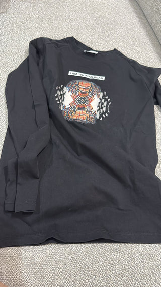 Burberry long sleeve bear logo shirt