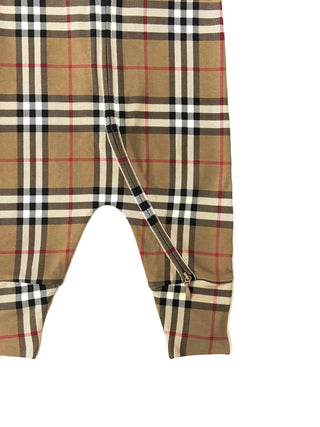 Burberry Classic Caro Patch Baby onesie and hat set