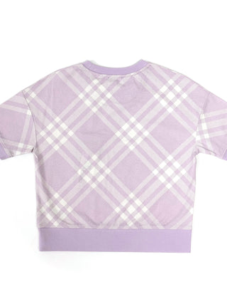 Burberry Classic Caro Patch Lavender White Shirt