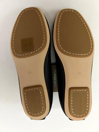 Burberry Soft Leather Black inside Classic Ballerina