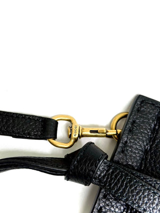 Gucci Black Leather Top Handle Bag