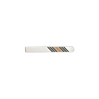 Burberry Classic Design Silver Tie Clip