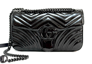 Gucci Marmont Patent Black