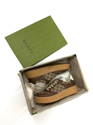 Gucci Classic Monogram Brown Beige Sneakers
