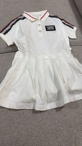 Burberry White Polo Dress