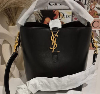 Saint Laurent Black  Small Le 37 Bucket Bag