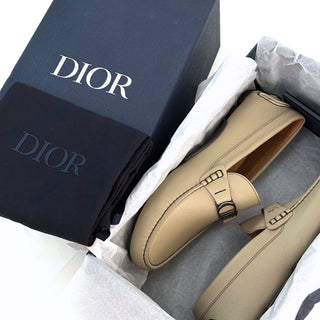 Dior Odeon Loafer Beige Grained Calfskin