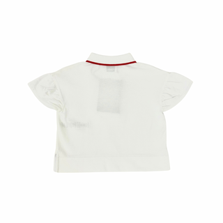Burberry White Icon Stripe Polo Shirt