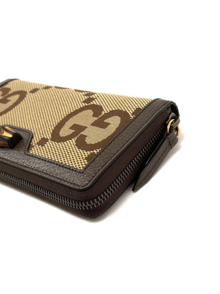Gucci Long Wallet Bamboo Brown Beige