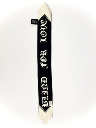 Gucci Blind For Love Black and White Silk Twilly/ Neck Bow