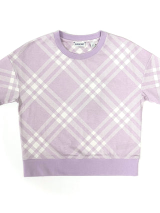 Burberry Classic Caro Patch Lavender White Shirt