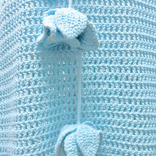 Burberry Turquoise Blue Knitted Dress