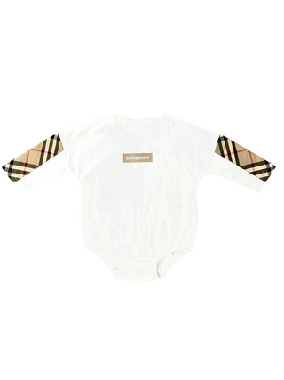 Burberry Baby Girl Set 3 pieces Body Dress Bucket Hat
