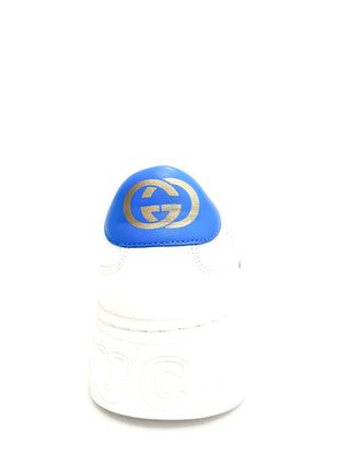 Gucci White Blue GG Sneakers