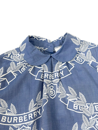 Burberry Soft Denim Shirt with Collar and Button in the back