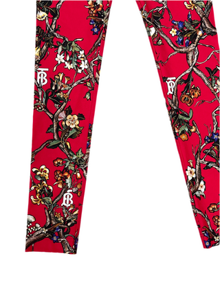 Burberry Red TB Logo Leggings