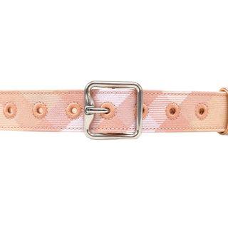 Burberry Peach White Caro Patch Lady Belt