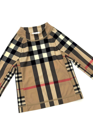 Burberry Classic Vintage Design Sun Protection Swim Shirt