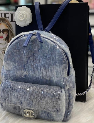 Chanel Limited Edition Blue Backpack