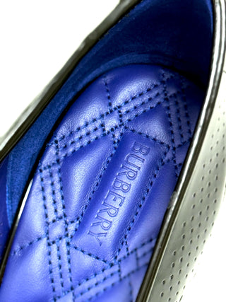 Burberry Calf Grain Black Leather Heels