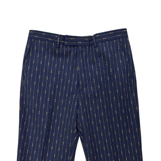 Gucci Horsebit Pinstripe Navy Slim Fit Suit