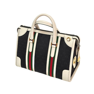 Gucci Bi Color Double G Bauletto Small Top Handle