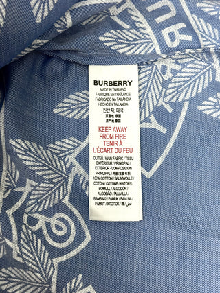 Burberry Soft Denim Shirt with Collar and Button in the back