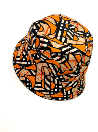 Burberry Orange TB Logo Bucket Hat
