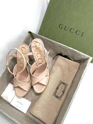 Gucci Plateau Sandals Beige