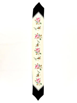 Gucci Blind For Love Black and White Silk Twilly/ Neck Bow