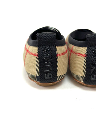 Burberry Classic Vintage Caro Design Ballerinas