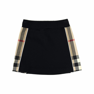 Burberry Black with Classic Design sides Skirt