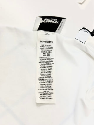 Burberry White Blue Caro Design Bikini
