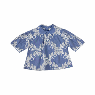 Burberry Soft Denim Shirt with Collar and Button in the back