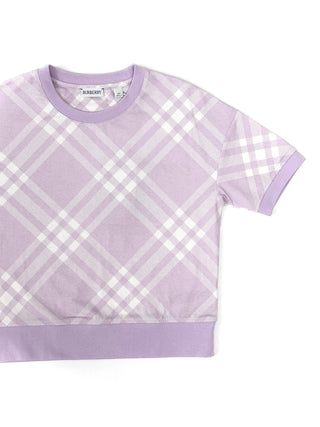 Burberry Classic Caro Patch Lavender White Shirt