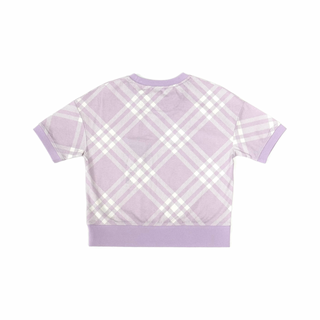 Burberry Classic Caro Patch Lavender White Shirt