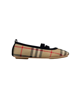 Burberry Classic Vintage Caro Design Ballerinas