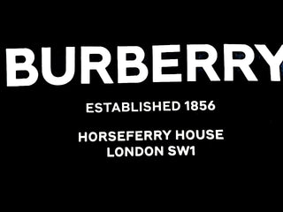 Burberry Black white Brand name T‘shirt