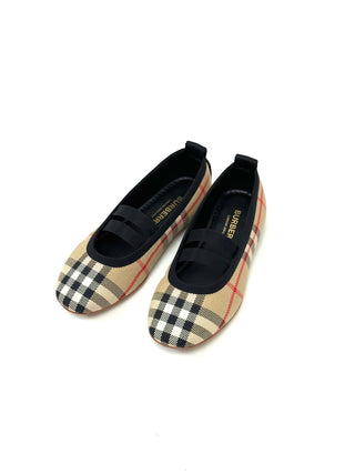 Burberry Classic Vintage Caro Design Ballerinas