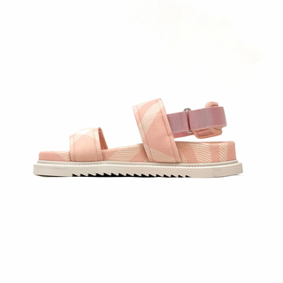 Burberry Peach Classic Caro Patch Sandals